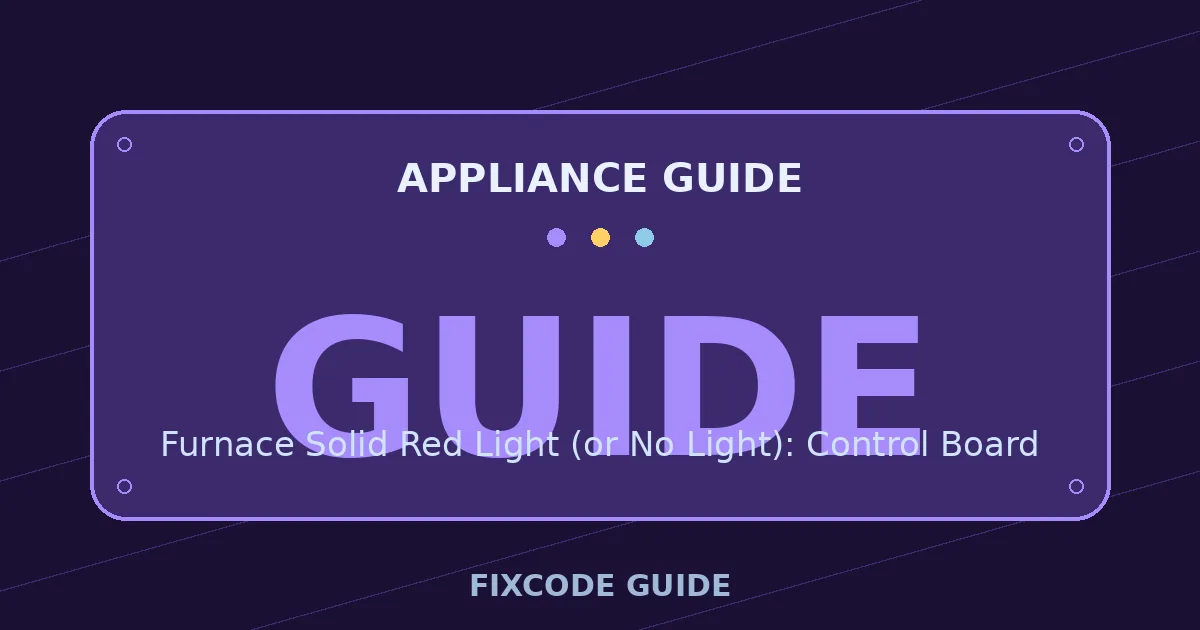 Appliance guide display showing GUIDE — FixCode Guide error code graphic